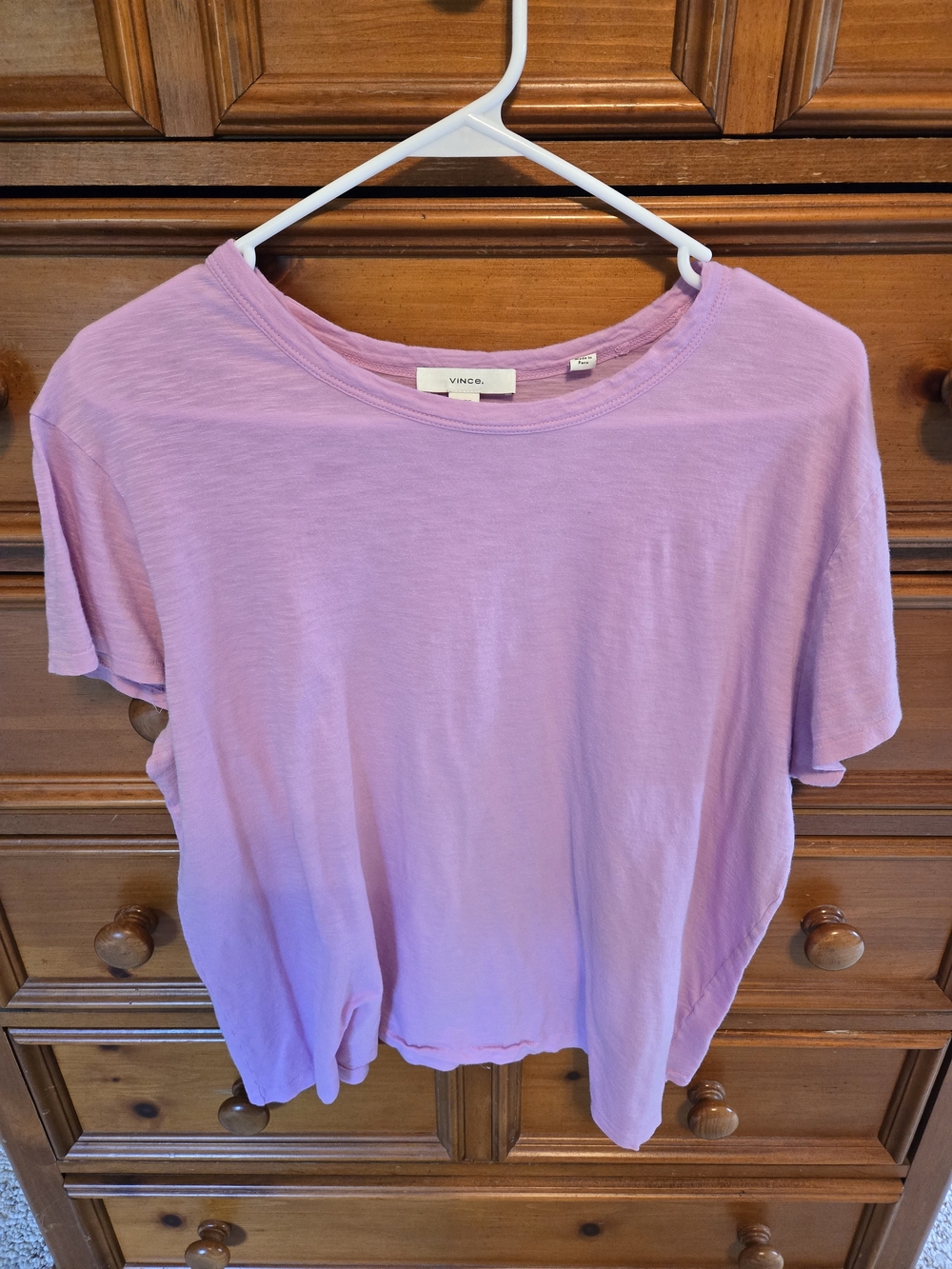 Vince Pastel Lavender Short Sleeve Tee